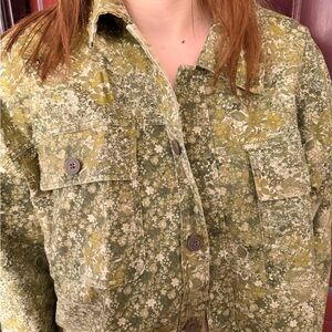 Floral Green Jacket